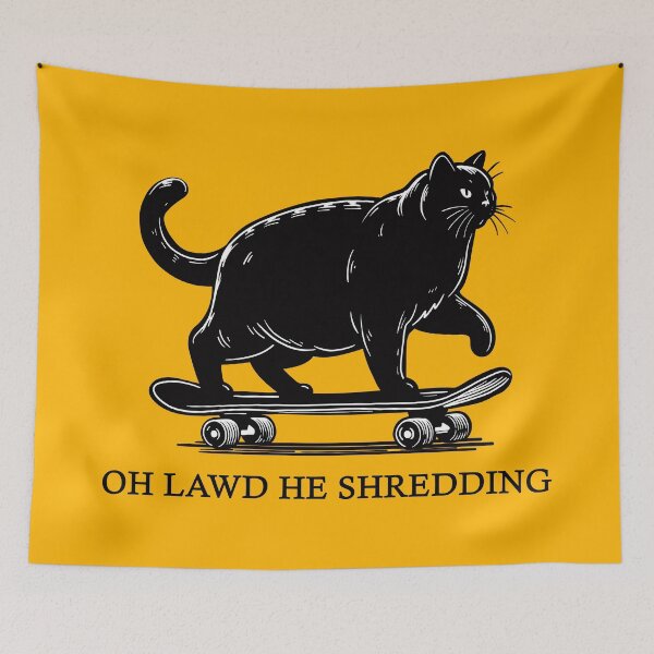 Item preview, Oh Lawd He Shredding designed and sold by KilkennyCat Art.