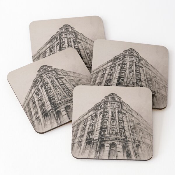 Item preview, building at Old city Alexandria, Drawing with ink  designed and sold by hazemomar.