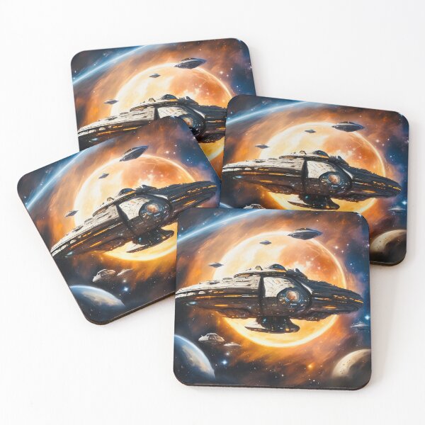 Item preview, Voyage of the galactic star fleet designed and sold by Island Art Studios.