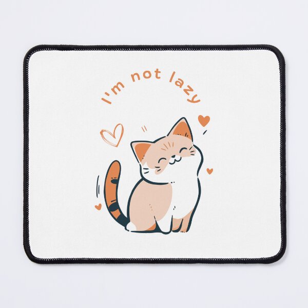 Item preview, cat not lazy designed and sold by RAMOSHOP0.