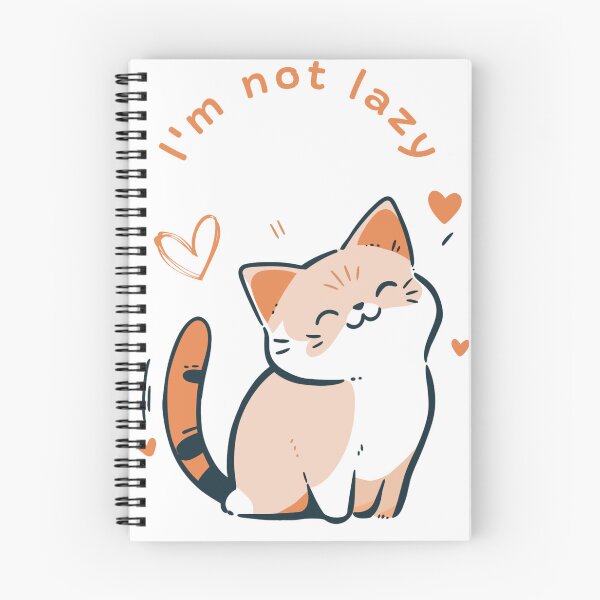 Item preview, cat not lazy designed and sold by RAMOSHOP0.
