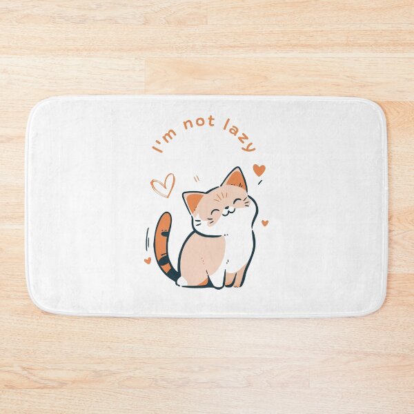 Item preview, cat not lazy designed and sold by RAMOSHOP0.