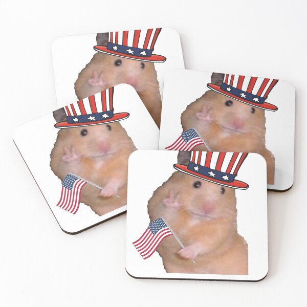 Aperçu de l'œuvre Mème hamster, hamster, mème, amour et paix, États-Unis, US, créée et vendue par Martinez-TS.