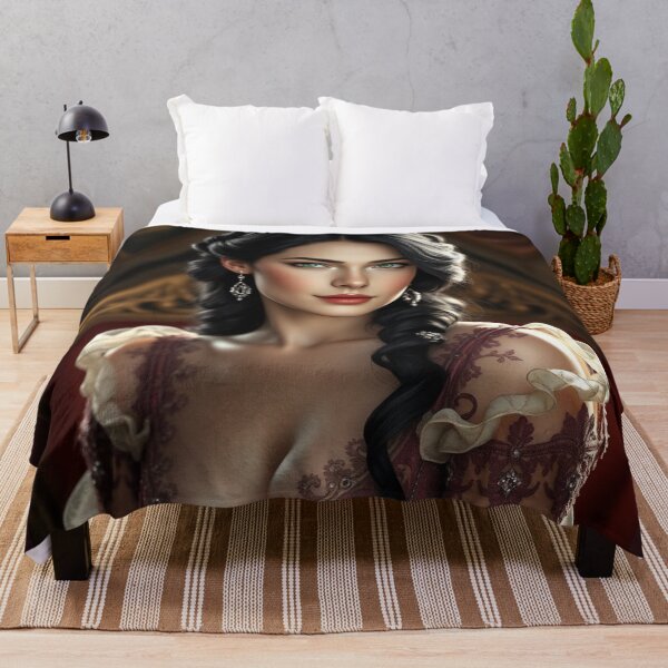 Item preview, Regal Beauty in Vintage Elegance – Portrait Art designed and sold by Ink And Inspire.