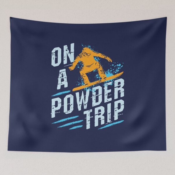 Item preview, On a Powder Trip Funny Snowboarding Snowboard designed and sold by jaygo.