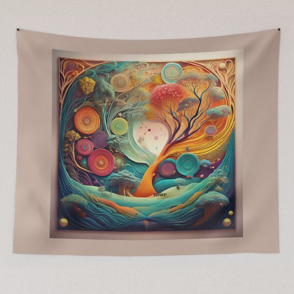 Item preview, Whispers of the Abstract Forest - dePace' designed and sold by mrpropcake.