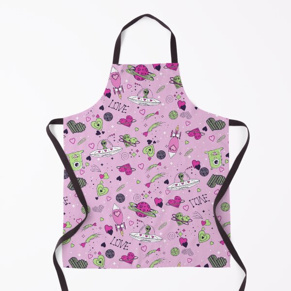 Item preview, valentines alien love ufo spaceship pink designed and sold by Gossip Rag.