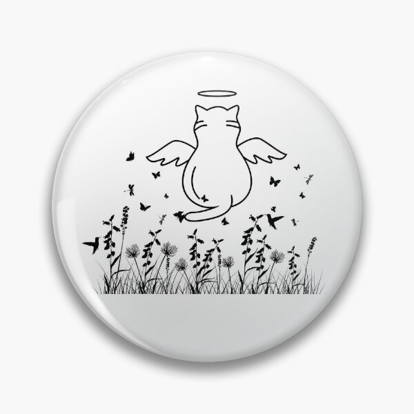 Item preview, Angle cat in the field designed and sold by Purrs & Snuggles Designs.