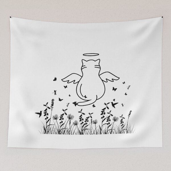 Item preview, Angle cat in the field designed and sold by Purrs & Snuggles Designs.