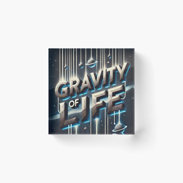 Item preview, Gravity of Life - Text Art designed and sold by Design-phuket.
