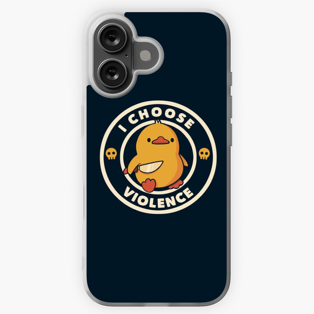  I Choose Violence Funny Duck by Tobe Fonseca | Sticker
