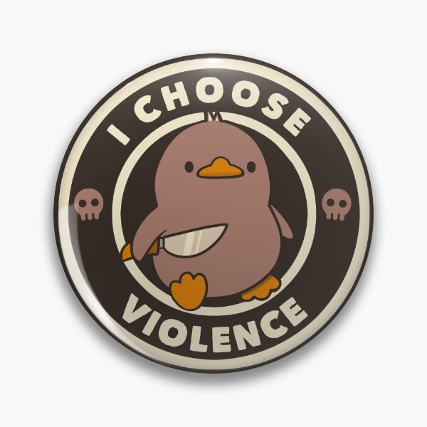 Item preview, I Choose Violence Funny Mocha Mousse by Tobe Fonseca designed and sold by Tobe Fonseca®.