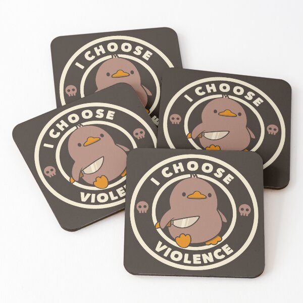 Item preview, I Choose Violence Funny Mocha Mousse by Tobe Fonseca designed and sold by Tobe Fonseca®.