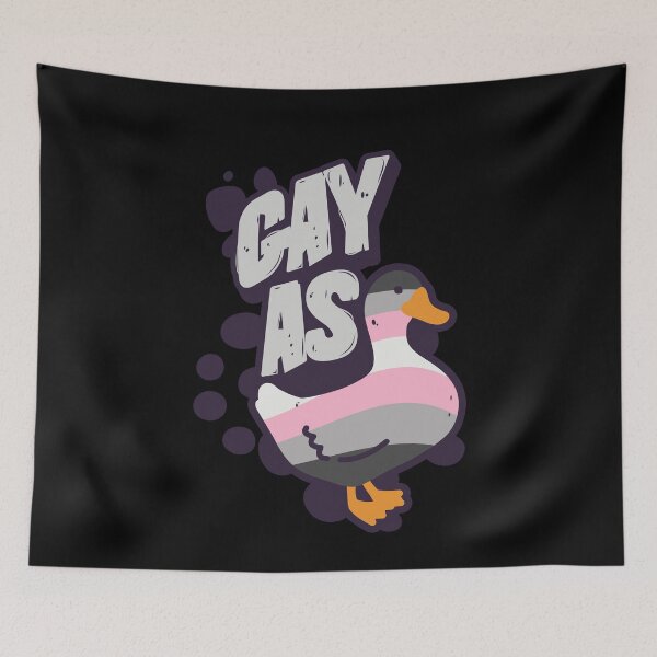 Item preview, Demigirl Gay as Duck LGBT Pride Flag designed and sold by Clara Hollins.