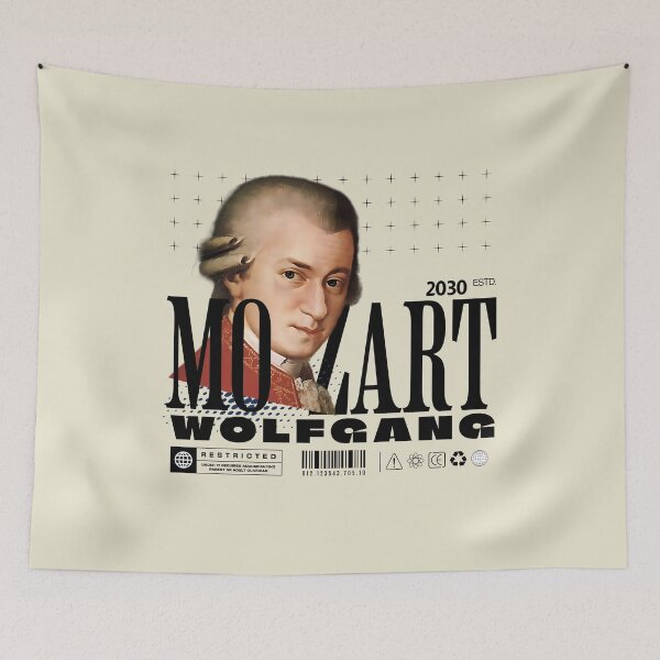 Item preview, Wolfgang Amadeus Mozart Musician for Classic Music Lovers designed and sold by Mariana Piana.