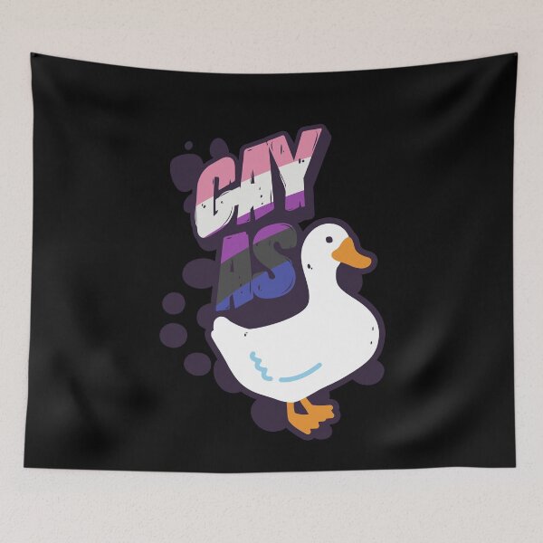 Item preview, Bandera del orgullo LGBT de género fluido, gay como un pato designed and sold by Clara Hollins.