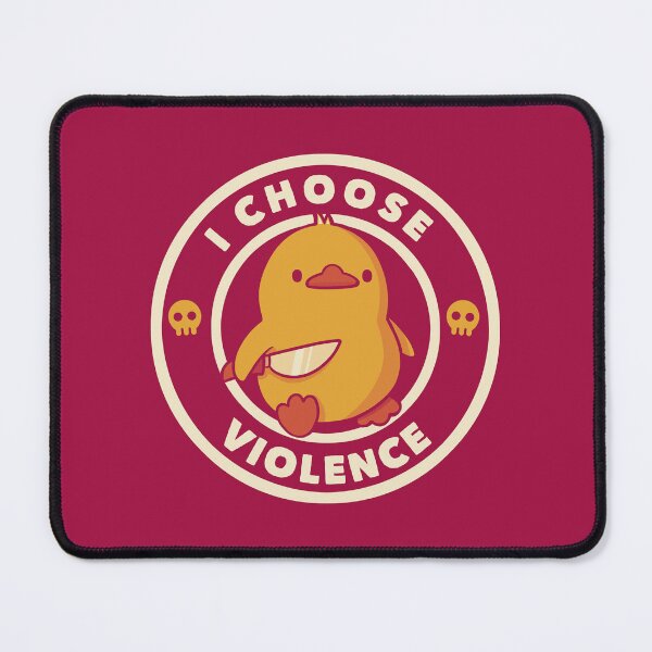 Item preview, I Choose Violence Funny Duck Viva Magenta by Tobe Fonseca designed and sold by Tobe Fonseca®.