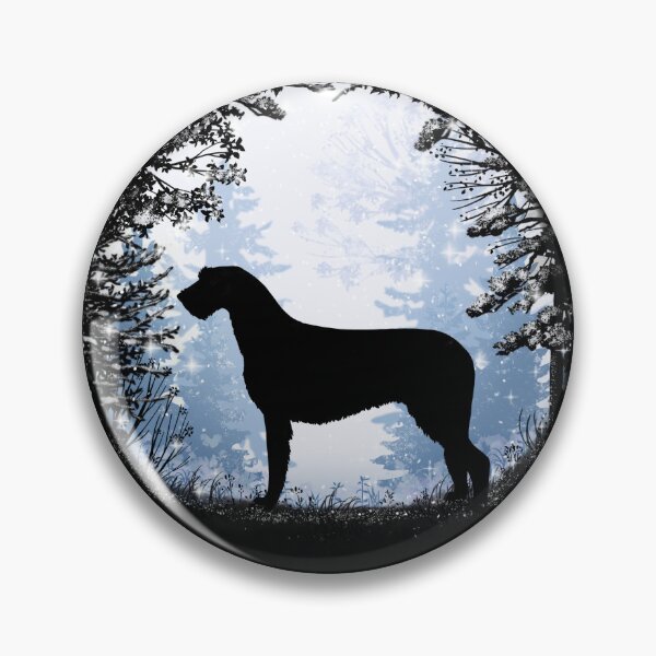 Item preview, “First Snow” Irish Wolfhound Dog designed and sold by Spinyflowerart.