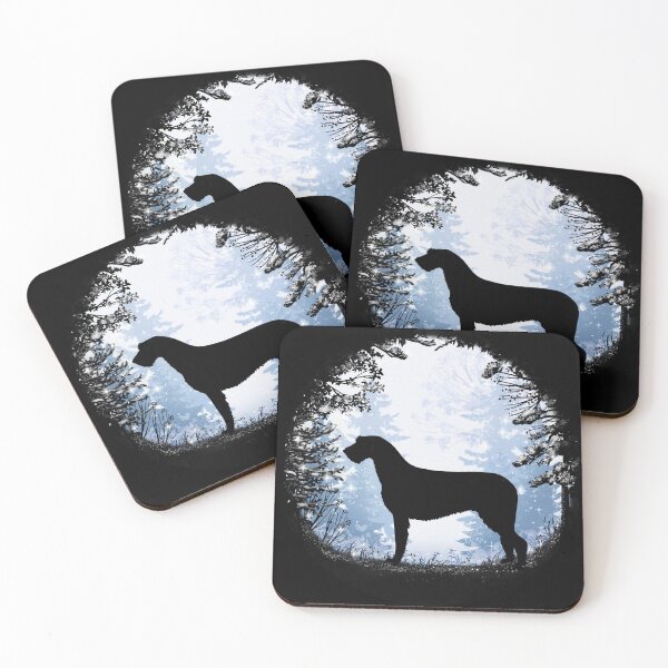 Item preview, “First Snow” Irish Wolfhound Dog designed and sold by Spinyflowerart.
