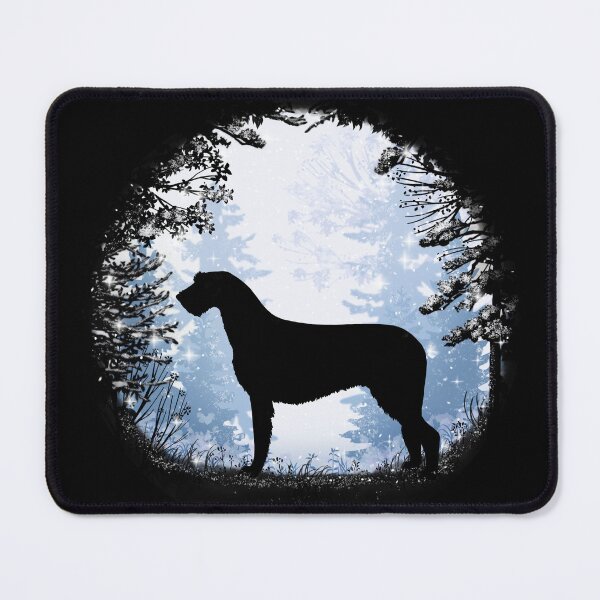 Item preview, “First Snow” Irish Wolfhound Dog designed and sold by Spinyflowerart.