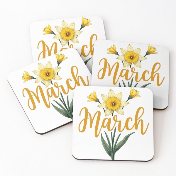 Item preview, March Daffodil Birthday Flower designed and sold by Sew Wonderful Custom Prints.