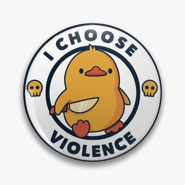 Item preview, I Choose Violence Funny Duck White by Tobe Fonseca designed and sold by Tobe Fonseca®.