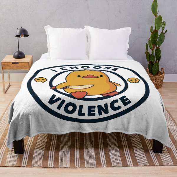 Item preview, I Choose Violence Funny Duck White by Tobe Fonseca designed and sold by Tobe Fonseca®.