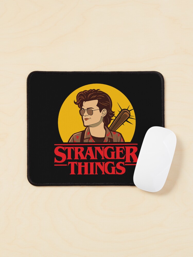 Thumbnail 1 of 5, Mouse Pad, Stranger Things Steve harrington designed and sold by timegraf.
