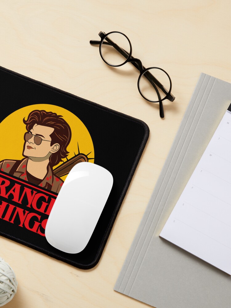 Thumbnail 3 of 5, Mouse Pad, Stranger Things Steve harrington designed and sold by timegraf.