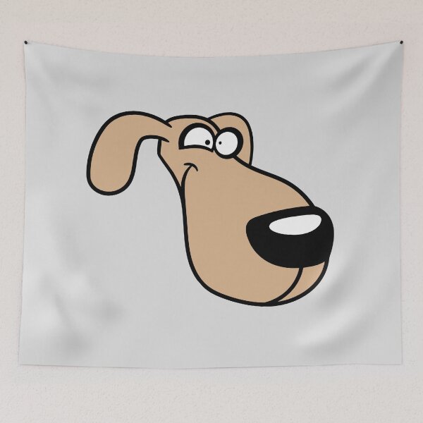Item preview, Dog Face Funny Silly Comic Crazy Comic Comic Cartoon designed and sold by shirt-o-mat.