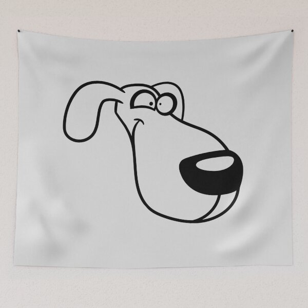 Item preview, Dog Face Funny Silly Comic Crazy Comic Comic Cartoon designed and sold by shirt-o-mat.