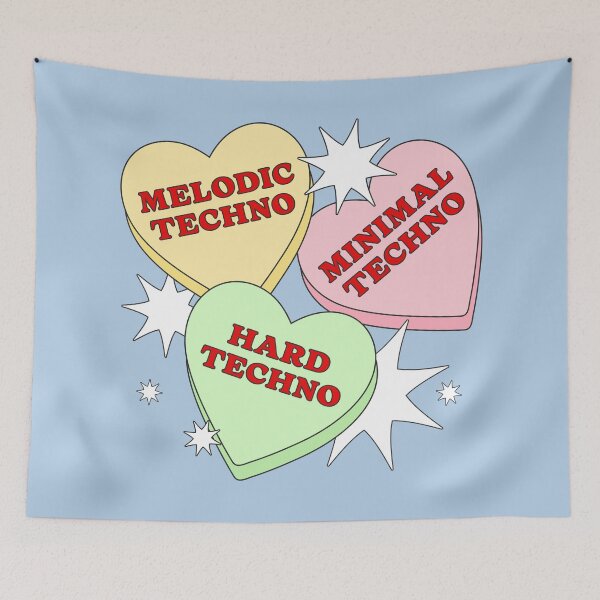 Artikelvorschau, Techno-Musik-Liebhaber - Valentinstag Candy Hearts entworfen und verkauft von Urban-Alien.