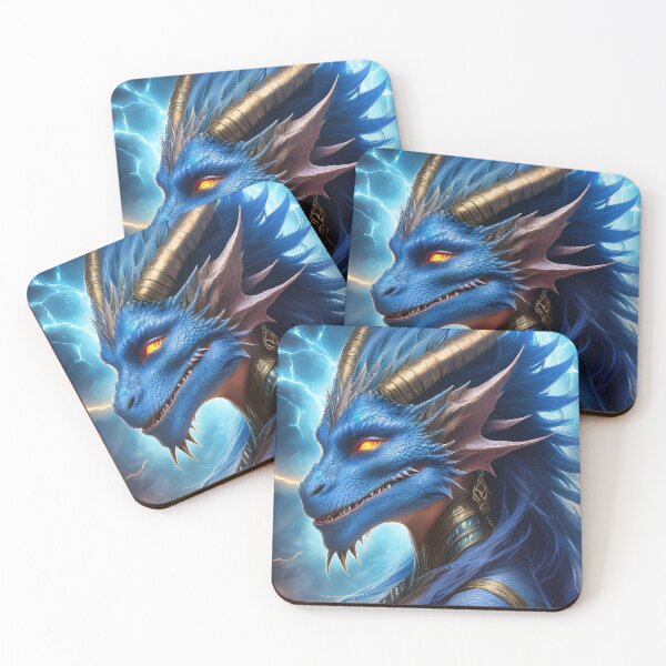 Item preview, Blue Dragon Lady in Lightning designed and sold by extrisiceye.