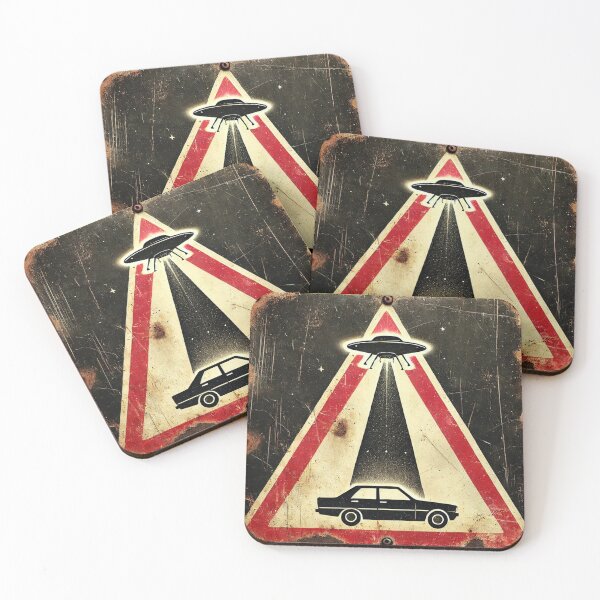 Item preview,  "UFO Abduction Warning Sign" designed and sold by Wiredart.
