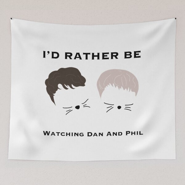 Item preview, I’d Rather be watching Dan and Phil 2025 edition designed and sold by melissatayylorr.