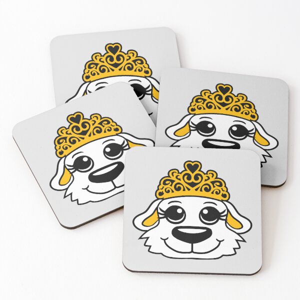Item preview, Dog Crown Queen Girl Pretty Princess Woman Comic Cartoon designed and sold by shirt-o-mat.