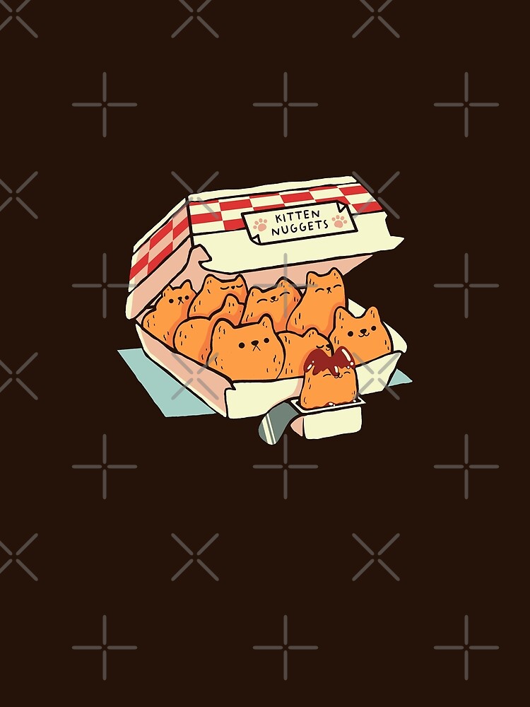 Thumbnail 5 of 5, Graphic T-Shirt, Kitten Nuggets Fast Food Cat by Tobe Fonseca designed and sold by tobiasfonseca.