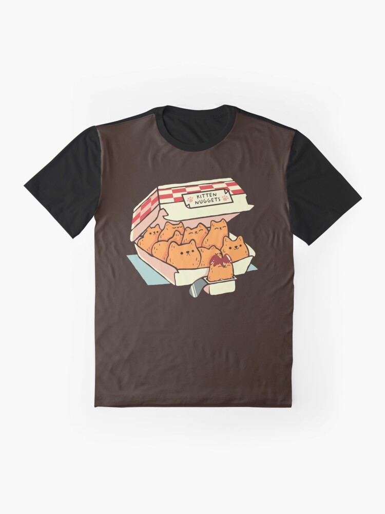 Thumbnail 4 of 5, Graphic T-Shirt, Kitten Nuggets Fast Food Cat by Tobe Fonseca designed and sold by tobiasfonseca.