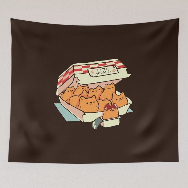 Item preview, Kitten Nuggets Fast Food Cat by Tobe Fonseca designed and sold by Tobe Fonseca®.