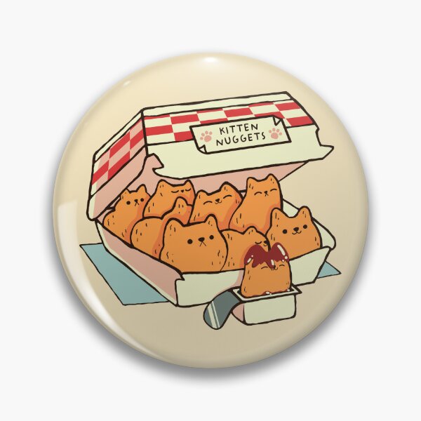 Item preview, Small Kitten Nuggets Fast Food Cat by Tobe Fonseca BEIGE designed and sold by Tobe Fonseca®.