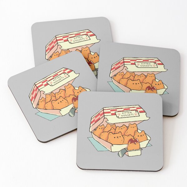 Item preview, Kitten Nuggets Sticker Fast Food Cat by Tobe Fonseca designed and sold by Tobe Fonseca®.