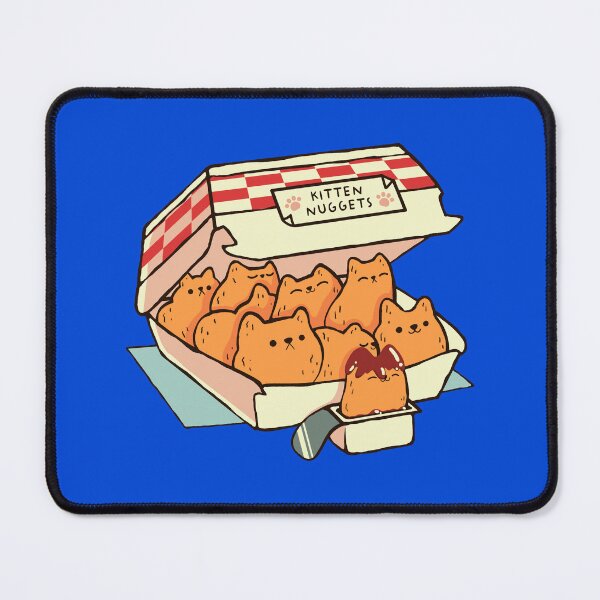 Item preview, Small Kitten Nuggets Fast Food Cat by Tobe Fonseca Blue designed and sold by Tobe Fonseca®.