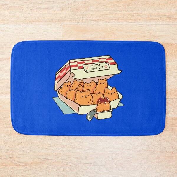 Item preview, Comida rápida para gatos en forma de nuggets pequeños para gatitos de Tobe Fonseca Azul designed and sold by Tobe Fonseca®.