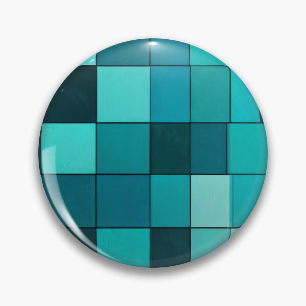 Item preview, Cyan and Blue Squares Patterns designed and sold by LKozerski.