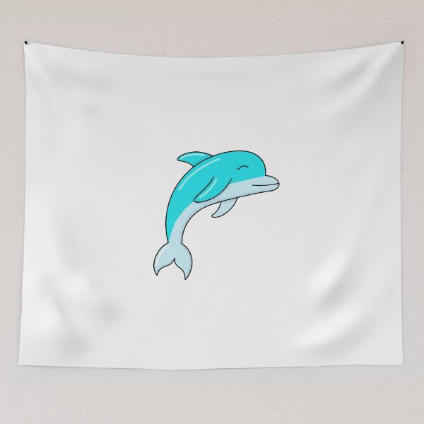 Item preview, Happy Blue Dolphin designed and sold by honeybutterfly.