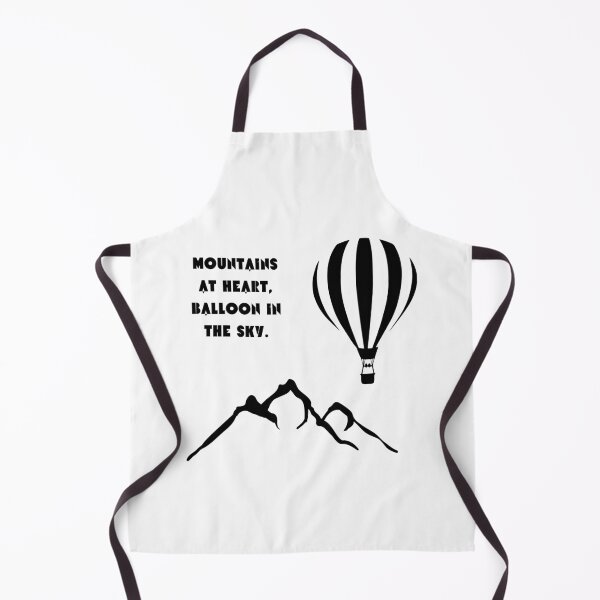 Item preview, Mountain heart balloon the sky designed and sold by RetroNibylander.