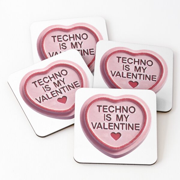 Artikelvorschau, Techno ist mein Valentinsgruß - Valentinstag-Bonbonherz entworfen und verkauft von Urban-Alien.
