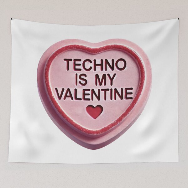 Artikelvorschau, Techno ist mein Valentinsgruß - Valentinstag-Bonbonherz entworfen und verkauft von Urban-Alien.
