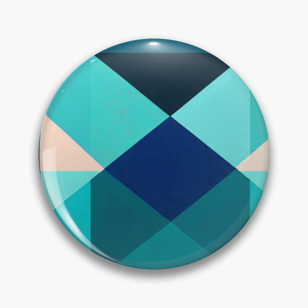 Item preview, Cyan and Blue Rhombuses Patterns designed and sold by LKozerski.