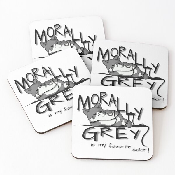 Item preview, MORALLY GREY KITTY designed and sold by HomeUGo.